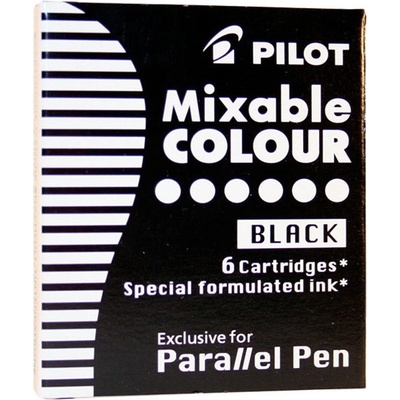 Pilot IC-P3-S6 6 ks náplní do plnícího pera Parallel 1086 1087 černá