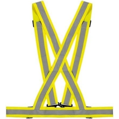 X-BELT žluté reflexní popruhy na oblečení, reflexní kšandy npro motorkáře