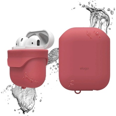 elago Защитен калъф Elago Waterproof Case, за Apple Airpods Pro, силиконов, водоустойчив, червен (EAPWF-BA-IRO)