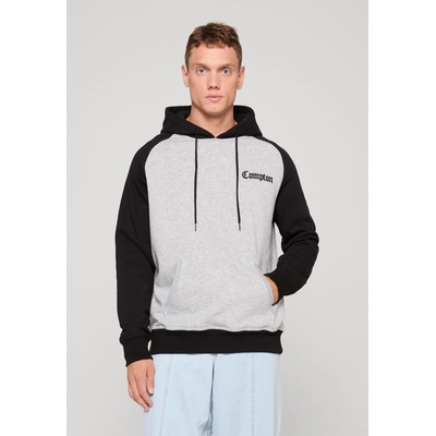 Mister Tee Compton Wording EMB Raglan Hoody h. grey/blk XXLUB-MT3922-00591 - Бял, размер S