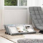 vidaXL Етажерка за списания с рафт Бетоново сиво 90 x 53 x 28, 5 см (890891)