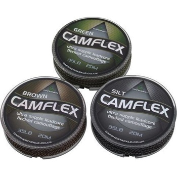 Gardner Olověná šnúra Camflex Leadcore Camo Silt Fleck 20m 45lb