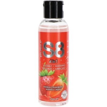 Stimul8 4 в 1 лубрикант и масажно олио Vanilla Strawberry Cream S8 125 мл