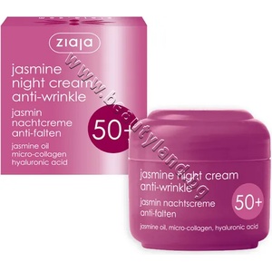 Ziaja Нощен крем Ziaja Jasmine Night Cream Anti-wrinkle, p/n ZI-13551 - Нощен крем за лице против бръчки с жасмин 50+ (ZI-13551)
