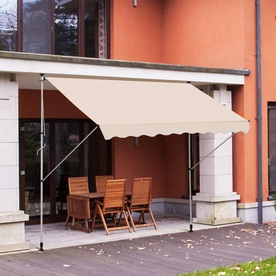 Goleto Teleskopická markýza 300 x 150 cm béžová