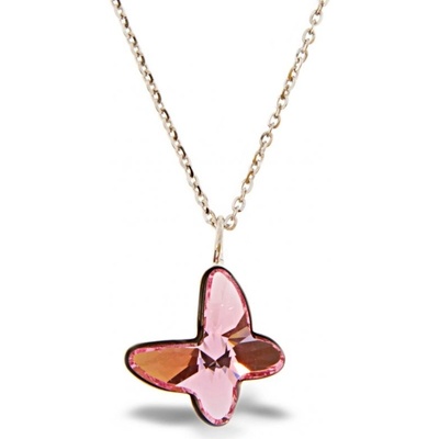 Spark Swarovski Elements Butterfly světle růžový N285412LR