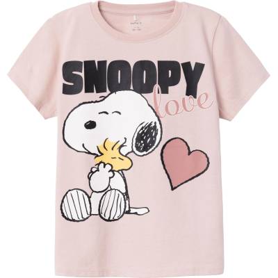 NAME IT Тениска 'Nanni Snoopy' розово, размер 104