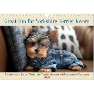 Calvendo Great fun for Yorkshire Terrier lovers (Wall Calendar 2026 DIN A4 landscape), CALVENDO 12 Month Wall Calendar | Calvendo, Peter Ruebsamen
