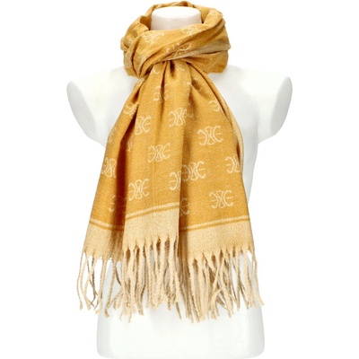 Cashmere dámsky žltý teplý dlhý zimný šál