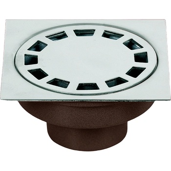 Tanoushev Подов (точков) сифон с долно оттичане (прав), решетка от неръждаема стомана (6924/4924/4724)