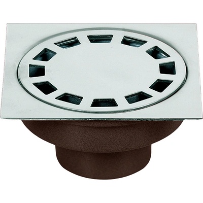 Tanoushev Подов (точков) сифон с долно оттичане (прав), решетка от неръждаема стомана (6924/4924/4724)