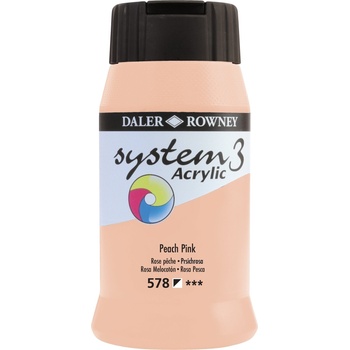 Image 1 of Daler-Rowney System3 АКРИЛНА боя Peach Pink 500 ml 1 бр (129500578)