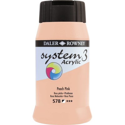 Daler-Rowney System3 АКРИЛНА боя Peach Pink 500 ml 1 бр (129500578)