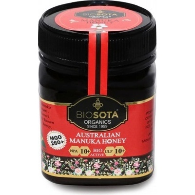 Biosota organics Manuka med MGO 260+ NPA 10+ 250 g