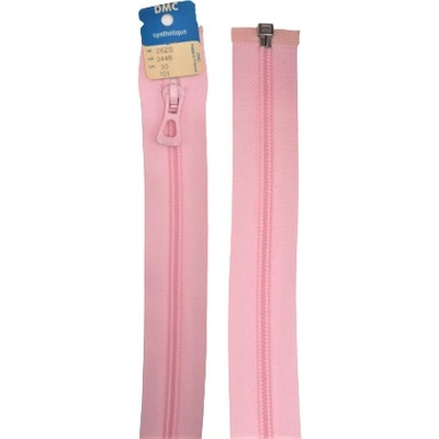 Zip DMC spirálový dělitelný No 6 délka 25 až 70 cm barva 2446 světle růžová délka 70 cm