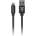 Ferrari MFI Nylon USB Lightning Data Cable - MFI сертифициран USB Lightning кабел за Apple устройства с Lightning порт (150 см) (тъмносив)