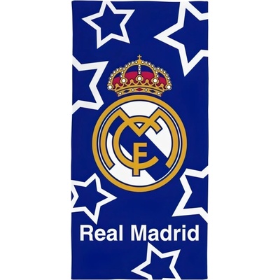 Real Madrid FC osuška Real Madrid hviezdy modrá 70 x 140 cm