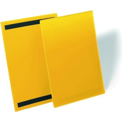 DURABLE Magnetické vrecko na dokumenty 210x297mm na výšku 50ks žlté