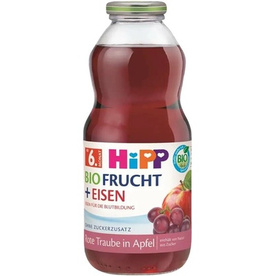 HiPP BIO ovocný nektar s jablkem a červenými hrozny 500 ml