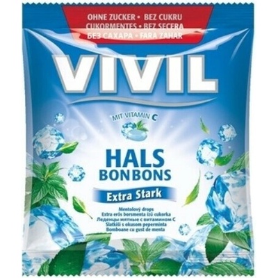 Vivil Extra Stark mentol vitamín C bez cukru 60 g