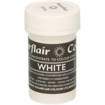 Sugarflair Pastelová gelová barva White 25 g
