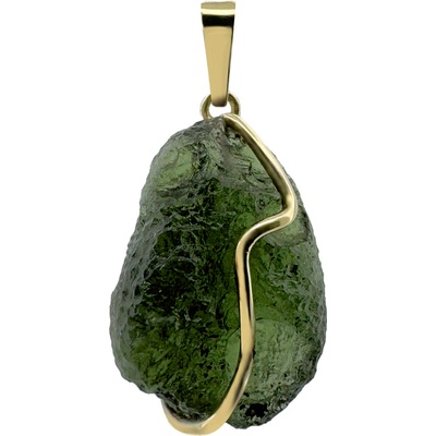 Vltavín Moldavite Zlatý přívěsek s vltavínem 2000334320001