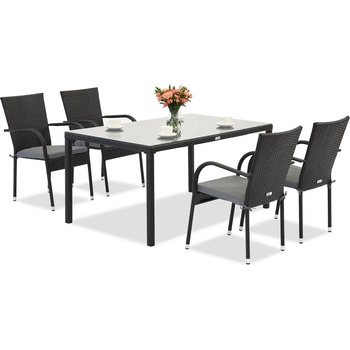 Garden Point Milan 4 Garden Point техноратан комплект черен (GAP1071-4)