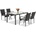 Garden Point Milan 4 Garden Point техноратан комплект черен (GAP1071-4)