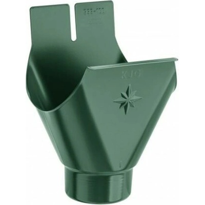 KJG Kotlík žľabový 250 mm Ø 80 mm pozink RAL 6005 Machovo zelená
