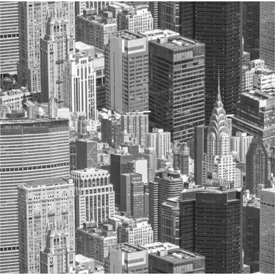 Patifix Самозалепващо фолио черно-бял ню йорк - ширина 45 см