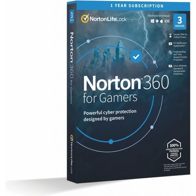Symantec NORTON 360 FOR GAMERS 50GB 3lic. 12 mes.