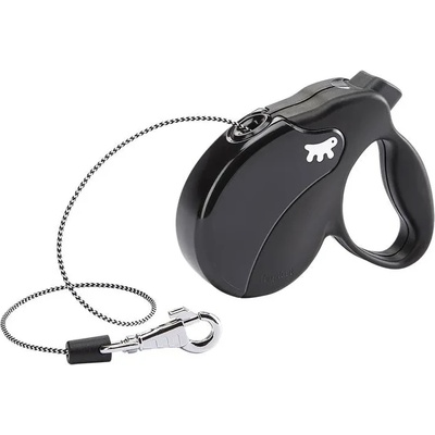 Ferplast - Amigo Cord Mini - Автоматичен повод за кучета до 12 кг, 3 метра въже - черен