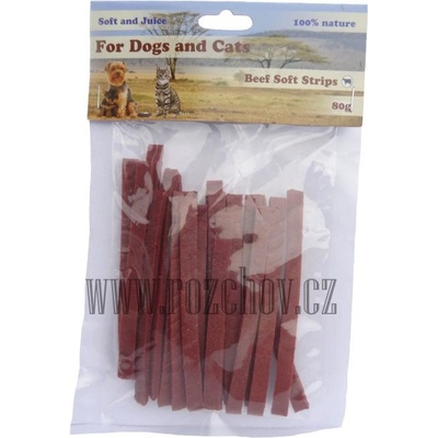 Dog & Cat Soft hovězí maso proužky cca 11 cm 80 g