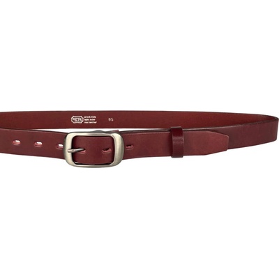 Penny Belts dámský kožený opasek 30-190-95 bordó