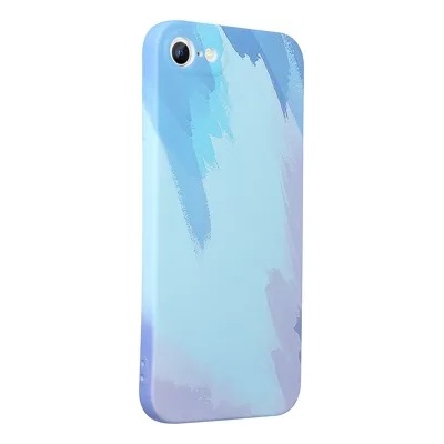Forcell Силиконов Калъф за iPhone SE 2022/2020 8/7, Printing Pop Case, Син (5903396111761)