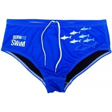 BornToSwim Sharks Brief Blue
