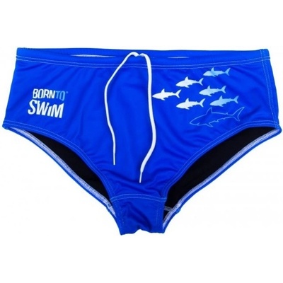 BornToSwim Sharks Brief Blue