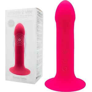  Вибриращо дилдо, двойна плътност и мощ, 17, 2см. - Hitsens 2 Pink (D-237054)