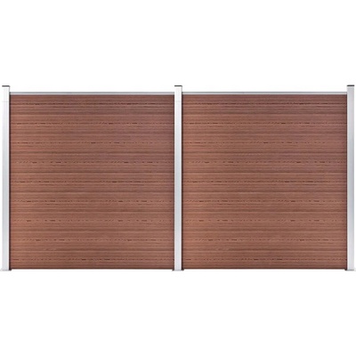 Nabytek XL Zahradní plot WPC 353 x 186 cm hnědý