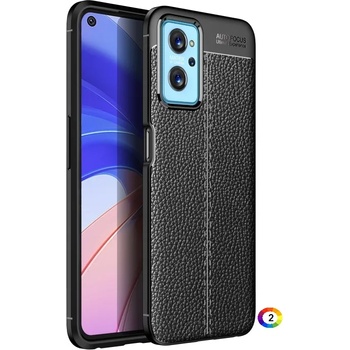 OPPO Realme 9i / A96 4G / A76 Удароустойчив Litchi Skin Калъф и Протектор