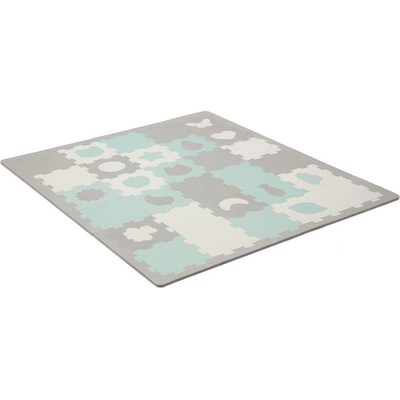 KinderKraft LUNO SHAPES мек пъзел мента KPLUSHMIN (5902533919321)