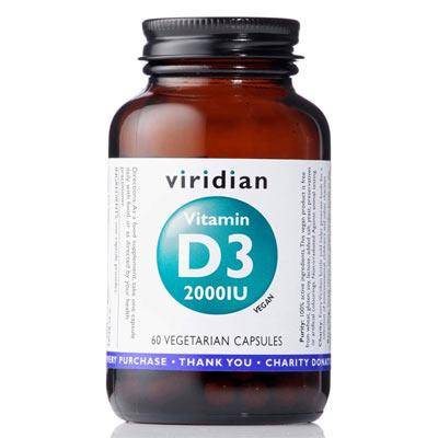 Viridian Vitamin D3 2000IU 60 kapsúl