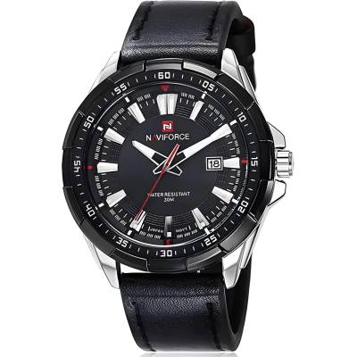 Naviforce Часовник naviforce pe-29587 - Черен / Сребърен kp29587 (pe-29587)
