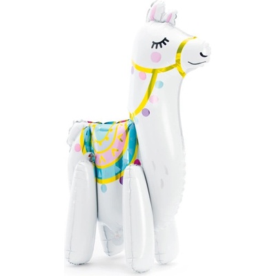 PartyDeco Fóliový balón Lama 39 x 61 cm