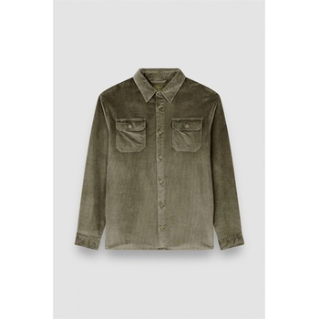 Paul and shark Men's Corduroy Relaxed Fit Overshirt - Khaki