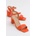 Moda Trend Дамски сандали с ток - Оранжеви #382884 (382884_Оранжев)