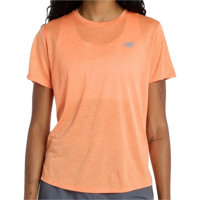 New Balance Дамска тениска New Balance Women's Athletics S/S Running shirt - Tangerine Heat (916-1222-1112)