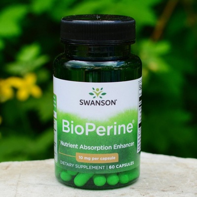 Swanson Bioperine Piperin černý pepř 10 mg x 60 kapslí