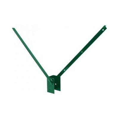 Bavolet na sloupek 60x60 mm - Zn + PVC, dvoustranný, zelený