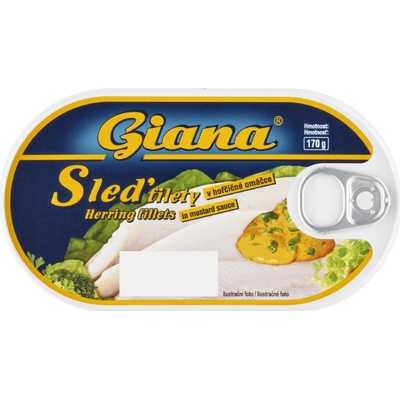 Giana sleď filety v hořčičné omáčce, 170 g